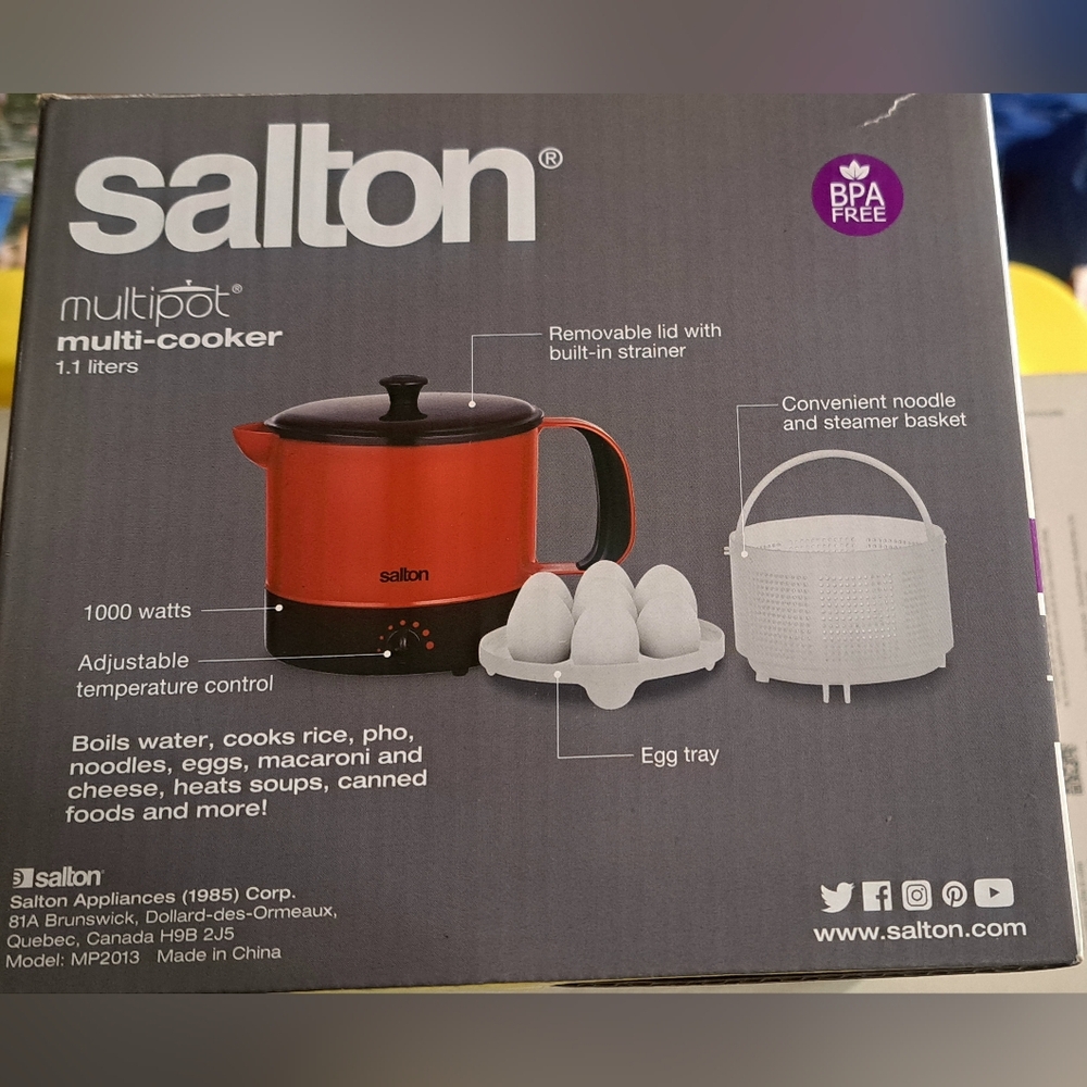 Red Multi-Cooker 1.1 Liters - Picture 2 of 2